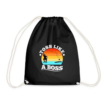 Lancer comme un trou de maïs - Sac de sport léger - noir - Devant