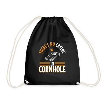 Theres no crying in cornhole - Turnbeutel - Schwarz - Vorne