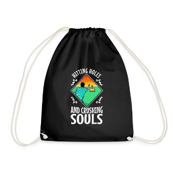 Hitting Holes and Crushing Souls - Turnbeutel - Schwarz - Vorne