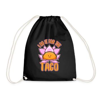 Je le fais pour les tacos - Sac de sport léger - noir - Devant