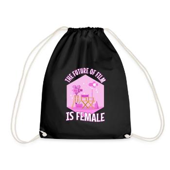 The Future Of Film Is Female - Turnbeutel - Schwarz - Vorne