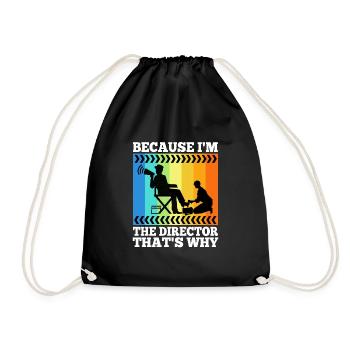 Parce que je suis le réalisateur, c’est pourquoi - Sac de sport léger - noir - Devant