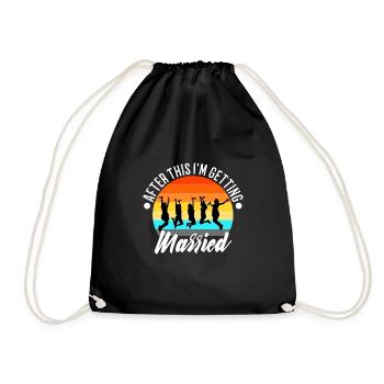 Après cela, je me marie - Sac de sport léger - noir - Devant