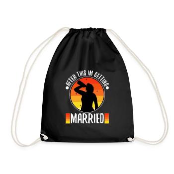 Après cela, je me marie - Sac de sport léger - noir - Devant