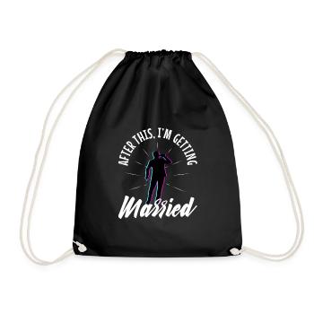 Après cela, je me marie - Sac de sport léger - noir - Devant