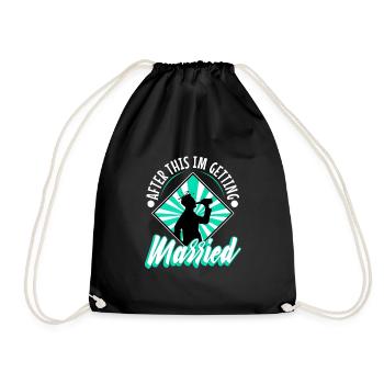 Après cela, je me marie - Sac de sport léger - noir - Devant