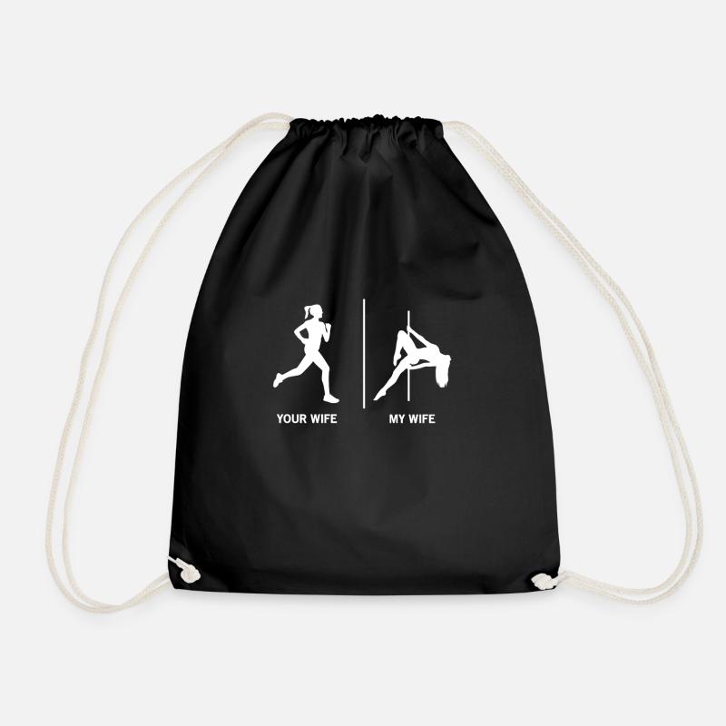Pole Dance Geschenk Ehemann Mann Poledance - Turnbeutel - Schwarz