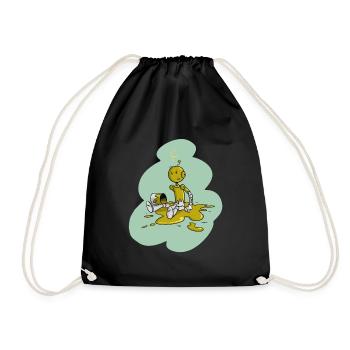 Tirobot Vert sur vert - Sac de sport léger - noir - Devant