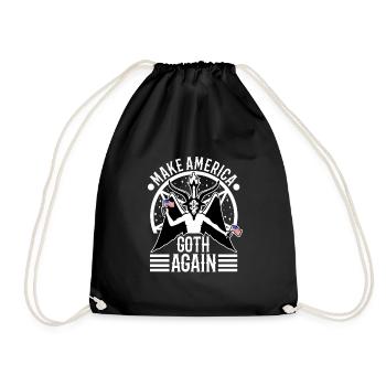 Make america goth again - Drawstring Bag - black - Front
