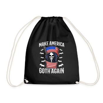 Make america goth again - Turnbeutel - Schwarz - Vorne