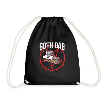 Papa gothique - Sac de sport léger - noir - Devant
