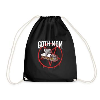 Maman gothique - Sac de sport léger - noir - Devant