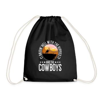 Raisin' Hell With The Hippies And The Cowboys - Turnbeutel - Schwarz - Vorne