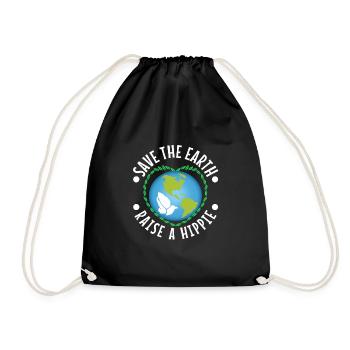 Un peu hippie Un petit capot - Sac de sport léger - noir - Devant