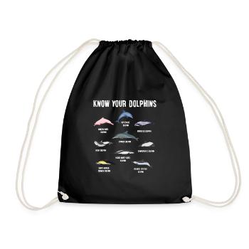 Espèces de dauphins Dolphins Gift Ocean - Sac de sport léger - noir - Devant