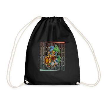Mexicains autochtones du Mexique Huitzilopochtli - Sac de sport léger - noir - Devant