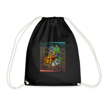 Indigenous people Mexico Mexicans Huitzilopochtli - Drawstring Bag - black - Front