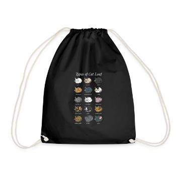 Chat Pain Drôle Chat Cadeau Chat Maman Chat - Sac de sport léger - noir - Devant