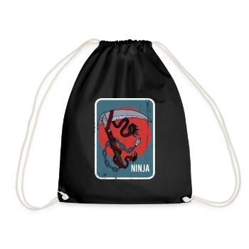 Kusarigama Training Weapon Combat Training Japon - Sac de sport léger - noir - Devant