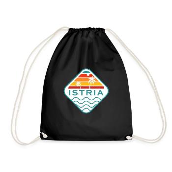 Croatie Vacances Balkans Istrie Hrvatska Souvenir - Sac de sport léger - noir - Devant
