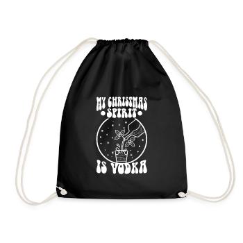 Mon de Noël est la vodka - Sac de sport léger - noir - Devant