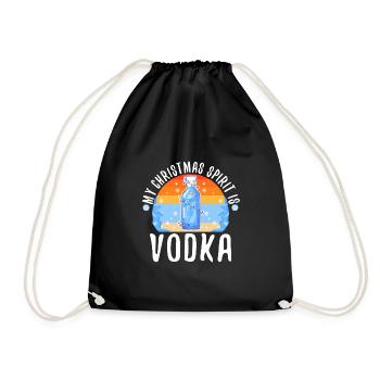 Mon de Noël est la vodka - Sac de sport léger - noir - Devant
