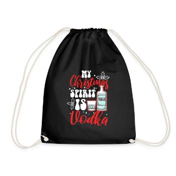Mon de Noël est la vodka - Sac de sport léger - noir - Devant