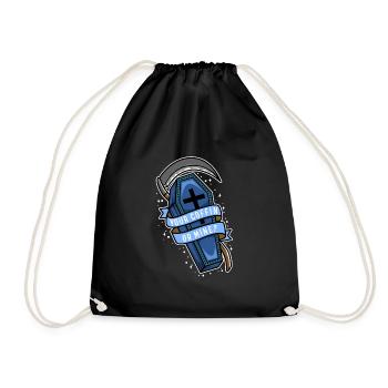 Your coffin or mine? - Drawstring Bag - black - Front