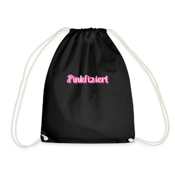 Pinkfiziert Pink Rosa Malle Ibiza Party - Turnbeutel - Schwarz - Vorne