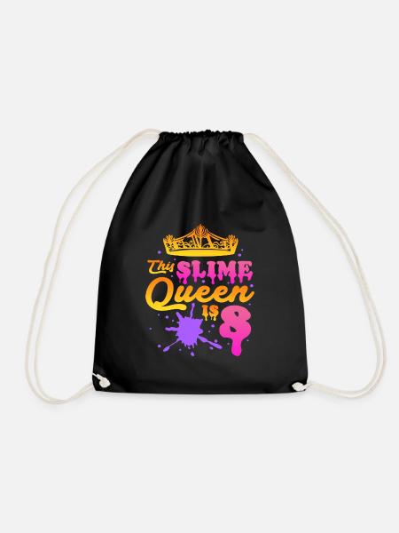 This slime queen is 8 - Turnbeutel - Schwarz