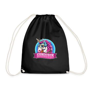 Licorne Gangsta - Sac de sport léger - noir - Devant
