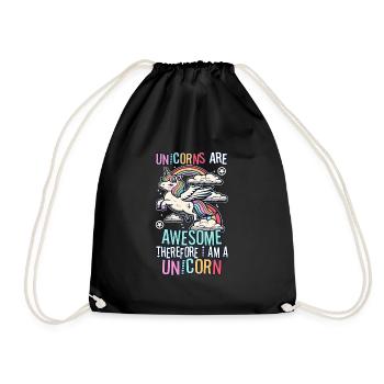 100 magical days of school - Drawstring Bag - black - Front