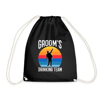 Équipe de beuverie des palefreniers - Sac de sport léger - noir - Devant