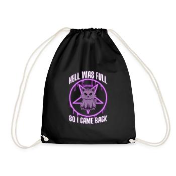 Hell Was Full So I Came Back - Lifeerror - Drawstring Bag - black - Front