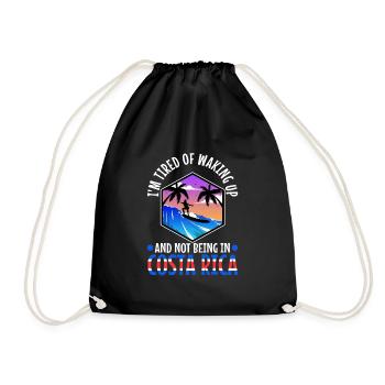Je suis fatigué de me réveiller et de ne pas être au Costa Rica - Sac de sport léger - noir - Devant