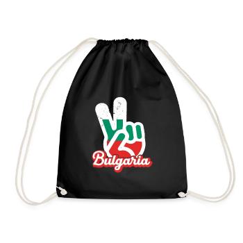 Bulgaria Balkans Holiday Flag Sofia Bulgaria - Drawstring Bag - black - Front