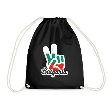 Bulgaria Balkans Holiday Flag Sofia Bulgaria - Drawstring Bag - black - Front