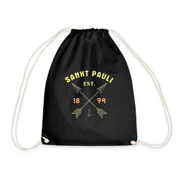 Paulianer Sankt Pauli Moin Norden Hamburg - Drawstring Bag - black - Front