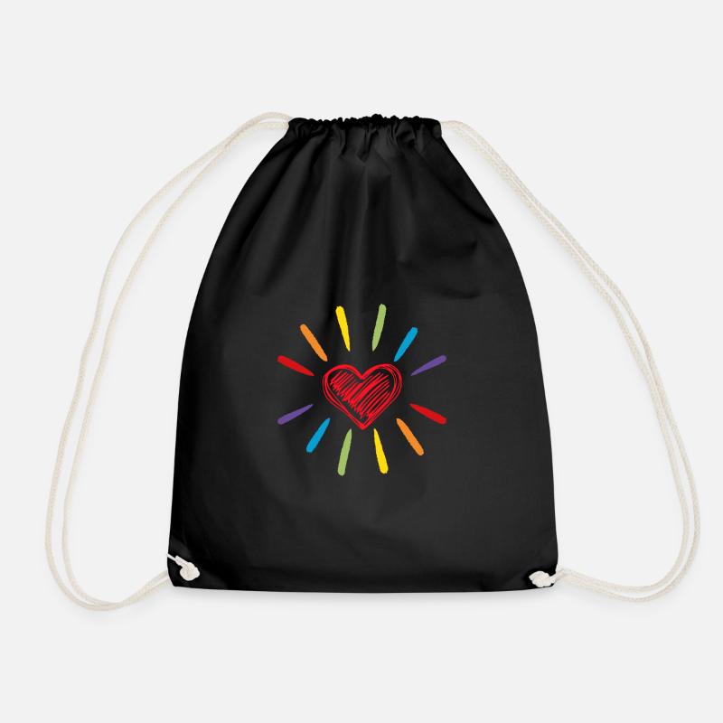Rainbow Love - Turnbeutel - Schwarz