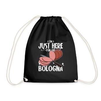 Bologna Wurst Italien Italienische Küche - Turnbeutel - Schwarz - Vorne