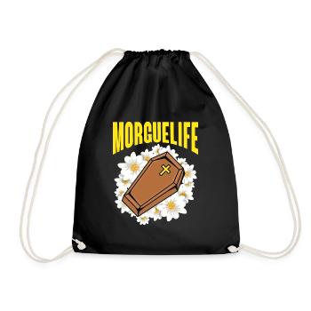 Morguelife Embalmer Mortician - Drawstring Bag - black - Front