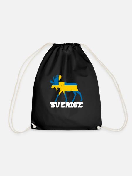 Skandinavien National Schweden Sverige Volk - Turnbeutel - Schwarz
