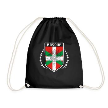 Basken Espana Patriotisch Euskal Herria Land - Turnbeutel - Schwarz - Vorne