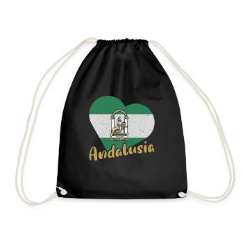 Halbinsel Spanien Andalusien Sevilla Granada - Turnbeutel - Schwarz - Vorne