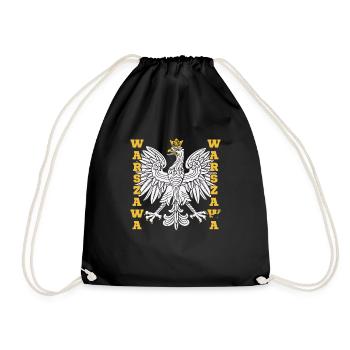 Polen Adler Patriotisch Polska Heimat Urlaub - Turnbeutel - Schwarz - Vorne