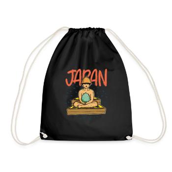Sento Japan Tradition Sauna Spa Wellness - Turnbeutel - Schwarz - Vorne