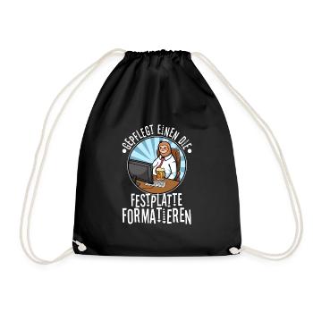 Maintained to format the hard drive - Drawstring Bag - black - Front