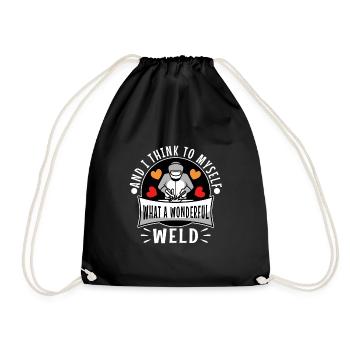 And i think to myself what a wonderful weld - Turnbeutel - Schwarz - Vorne