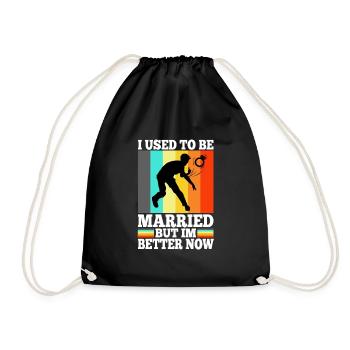 I Used To Be Married But I'm Better Now - Turnbeutel - Schwarz - Vorne