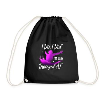 Je le fais, j’ai fait, j’ai fini - Sac de sport léger - noir - Devant